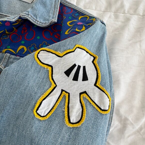 Vintage Mickey and Co Denim Jacket Patchwork - Picture 7 of 16